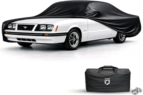 Vista 10 de Funda de coche para Ford Mustang 1ª generación (1964-1973), resistente a los arañazos, cubierta de interior de satén negro, material ultra suave