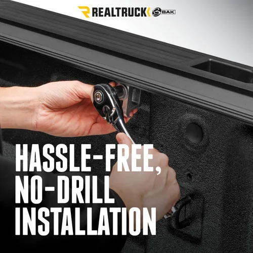 Vista 7 de RealTruck BAK BAKFlip G2 - Funda rígida plegable para cama de camioneta 226406 Se adapta a Toyota Tacoma 2005-2015 con sistema de pista OE, cama