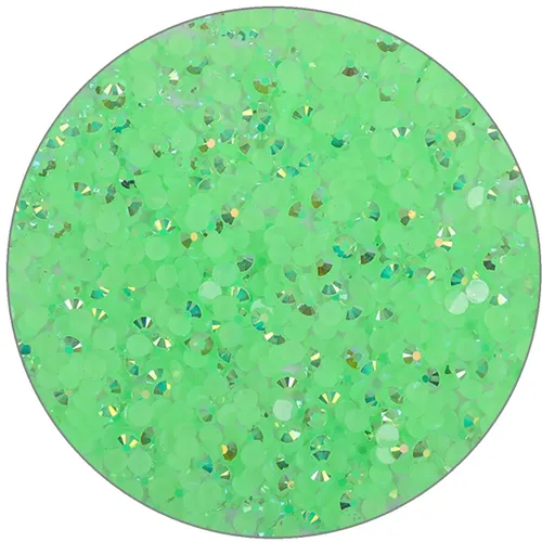 Vista 28 de 3000 piezas de diamantes de imitación de parte posterior plana SS6/2 mm de vidrio transparente AB, gemas redondas de cristal para arte de uñas