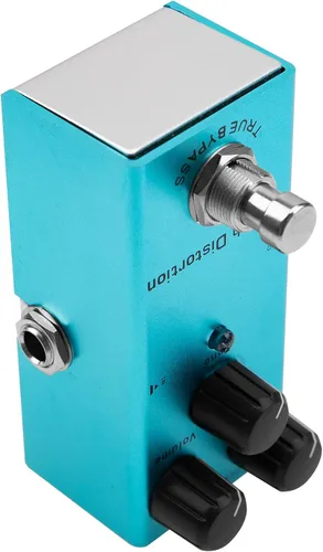 Vista 12 de Mini pedal de efectos de guitarra eléctrica, carcasa de metal, adaptador de CC de 9 V, True Bypass para kit de guitarra eléctrica múltiple
