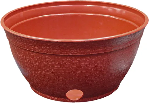 Vista 7 de EMSCO Ocultador de Manguera Extensible – Maceta de Almacenamiento para Manguera Extensible – Terracota Rústica