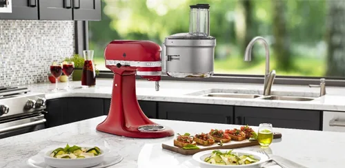 Vista 6 de KitchenAid Accesorio para batidora de pie, procesador de alimentos con disco comercial para cortar alimentos en cubitos KSM2FPA
