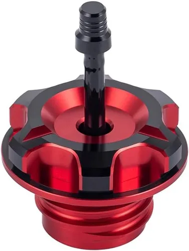 Vista 6 de Advanblack Axion Tapa de Tanque de Combustible de Aluminio Billet con Manguera de Ventilación Compatible con Harley Touring, Road Glide, Street