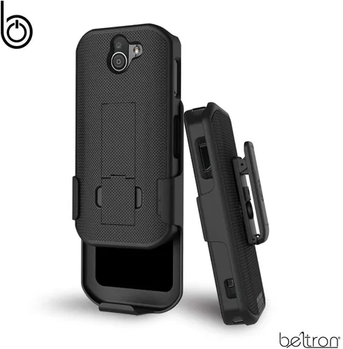 Vista 3 de BELTRON Funda con clip para cinturón para Kyocera DuraForce Pro 2, combo de funda delgada resistente con soporte integrado para Kyocera E6900 E6910