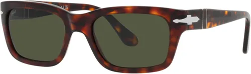 Vista 2 de Persol PO3301S - Gafas de sol rectangulares, HavanaVerde