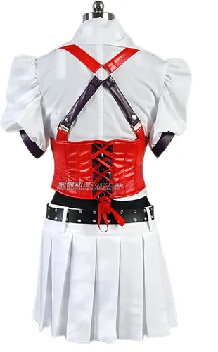 Vista 2 de Disfraz de cosplay púrpura Jin para Batman Arkham Asylum Harley Quinn