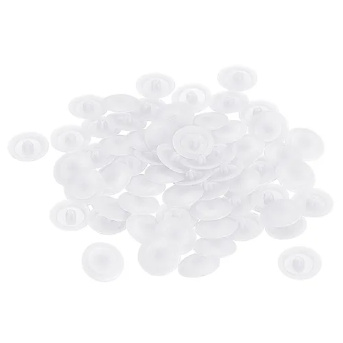 Vista 26 de HARFINGTON Tapas de rosca de plástico, 160 piezas, 11.5x3mm, cubierta de plástico para decoración de tornillos para tuerca de montaje de leva Beige