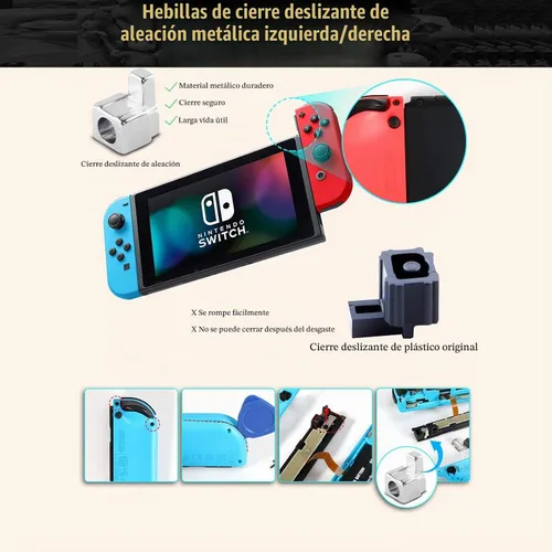 Vista 6 de [Nueva versión] Paquete de 4 piezas de repuesto Joycon Joystick, kit