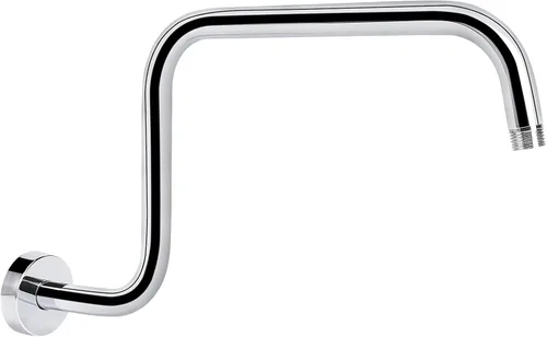 Vista 12 de NearMoon Brazo de extensión de ducha en forma de S con brida, tubo extensor de cabezal de ducha de altura alta de acero inoxidable, extensión