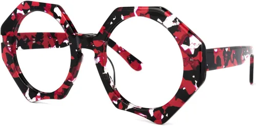 Vista 2 de Zeelool Elegantes gafas geométricas de gran tamaño con bloqueo de luz azul para mujer, 100% protección UV400, Hugh ZOP01887