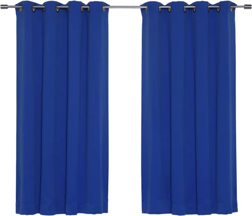 Vista 41 de Best Home Fashion Cortinas opacas aisladas térmicamente - Parte superior del ojal de bronce antiguo - 52" de ancho x 84" Largo - (Juego de 2 Paneles)