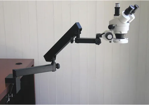 Vista 2 de Microscopio estéreo trinocular del zoom de AmScope SM-6TX, aumento 3.5X-45X