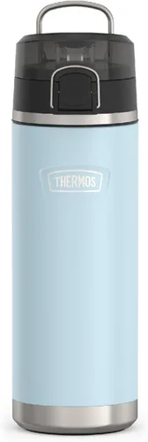 Vista 12 de THERMOS ICON SERIES, botella de agua de acero inoxidable con boquilla, 24 onzas, color verde alpino, botella de agua aislada al vacío con tapa