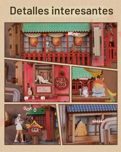 Vista 3 de Tonecheer Kit de rompecabezas 3D para adultos, juego de construcción de modelo de madera para bricolaje, kit de almacenamiento de escritorio, caja