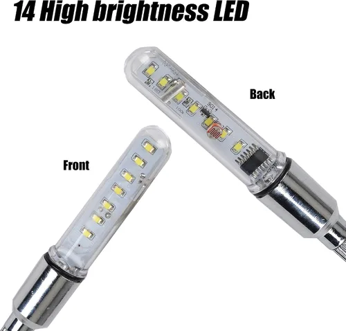 Vista 4 de DAWAY Luz de vástago de válvula de neumático de bicicleta A08 – Luces LED impermeables para rueda de bicicleta, lámpara intermitente de neón que