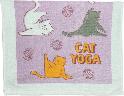 Vista 19 de Crazy Dog T-Shirts Cat Lady Funny Kitten Lovers - Toalla de té