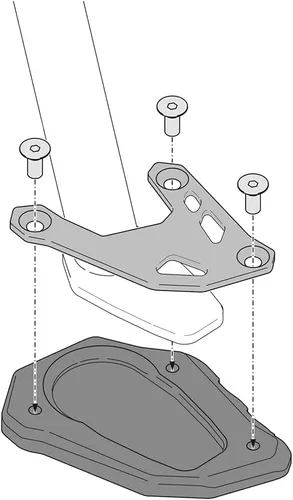 Vista 6 de Modeer For1290 Super Adventure 2014-2016 1290 Super Adventure R 2016-2024 1290 Super Adventure S/T 2016-2020 Soporte lateral para motocicleta