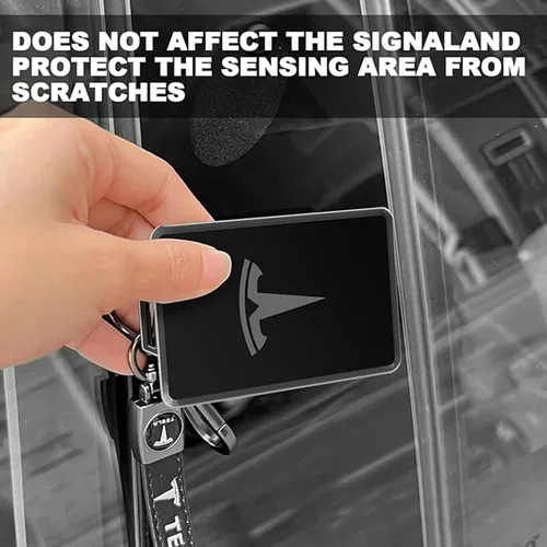 Vista 5 de Key Card Holder Case Compatible with Tesla Model 3 Y X S Key Protector Cover Accessories Decor Trim Gifts