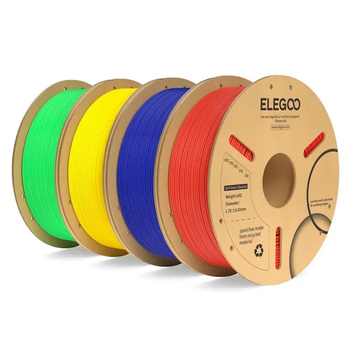 Vista 46 de ELEGOO Paquete de filamento PLA Plus negro 10KG, filamento para impresora 3D PLA+ resistente de 1.75mm precisión dimensional +/- 0.02mm, paquete