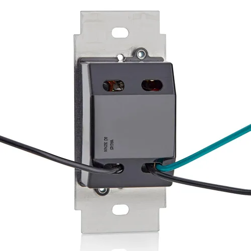 Vista 5 de Leviton Trimatron - Interruptor giratorio de control de velocidad del ventilador, 5 A, rango completo, velocidad variable, polo único, 6616-W