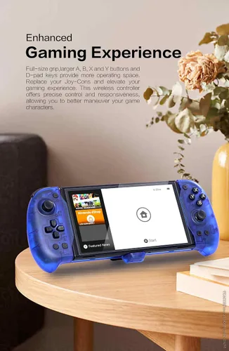 Vista 8 de ECHZOVE Nintendo Switch OLED Controller Grip, Ergonomic Controller for Switch OLED and Switch with Gravity Induction of Six-Axis Gyroscope, Double