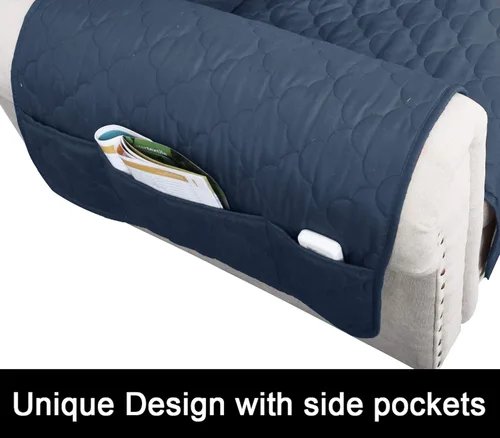 Vista 3 de CHHKON Funda impermeable y antideslizante para sillón reclinable que se mantiene en su lugar, cubierta de sofá para perros, protector de muebles