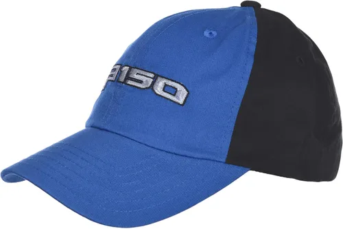 Vista 3 de Gorra ajustable con logo de la bandera de cuadros para hombre Ford F150, azul y negro