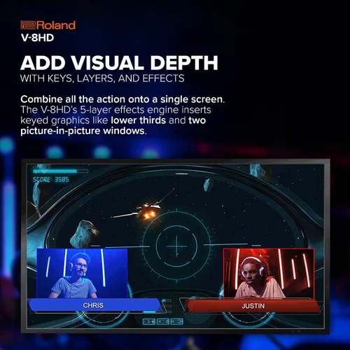Vista 7 de Roland V-8HD Conmutador de vídeo HD