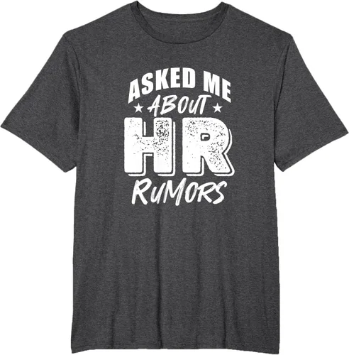 Vista 22 de Pregúntame sobre Rumores de RRHH Camiseta, Negro