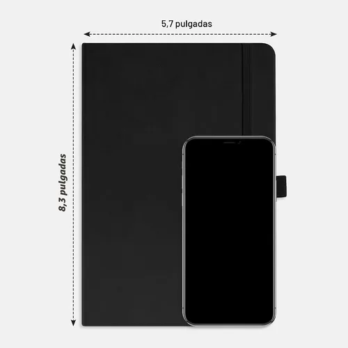 Vista 8 de RETTACY Cuaderno de diario con puntos y viñetas, 192 páginas, tamaño mediano A5 (5.7" x 8.3"), tapa dura de cuero, papel grueso de 100 gsm