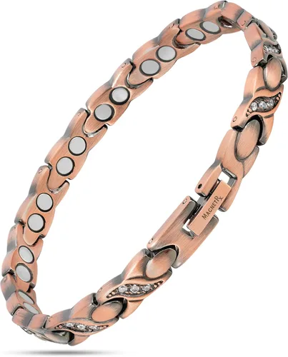 Vista 11 de MagnetRX® Pulseras magnéticas de cobre para mujeres - EllipseMAX 5X Fuerza 5,000 Gauss con imanes - Diseñadas en EE. UU. y patente pendiente