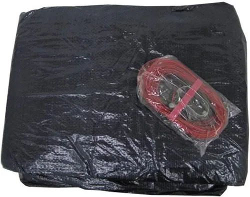 Vista 4 de Nueva cubierta redonda de invierno sobre el suelo para piscina de 28 pies + 2 almohadas de aire de 4 x 8 pulgadas