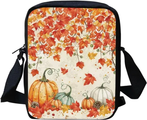 Vista 43 de Halloween Cat Small Messenger Bag Crossbody Shoulder Bag for Women Black Cat Pumpkin