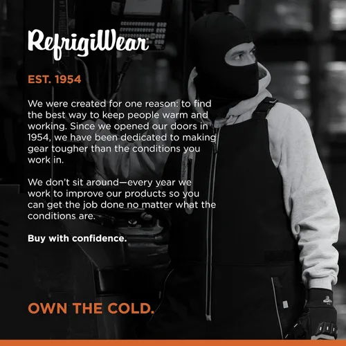 Vista 5 de RefrigiWear Flex-Wear - Pasamontañas de cuello largo con forro ligero y agujero abierto