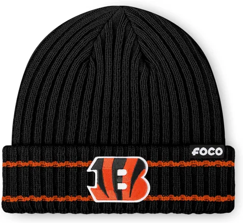 Vista 12 de FOCO NFL - Gorro acanalado con logotipo de equipo de la NFL para hombre