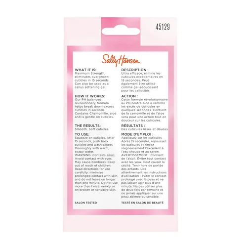 Vista 6 de Sally Hansen removedor de cutícula instantaneo, 1 onza líquida., paquete de de 1