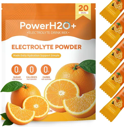 Vista 9 de 20 paquetes de electrolitos en polvo sin azúcar, 5 sabores líquidos diarios IV paquetes de hidratación, mezcla de bebidas con electrolitos, paquete