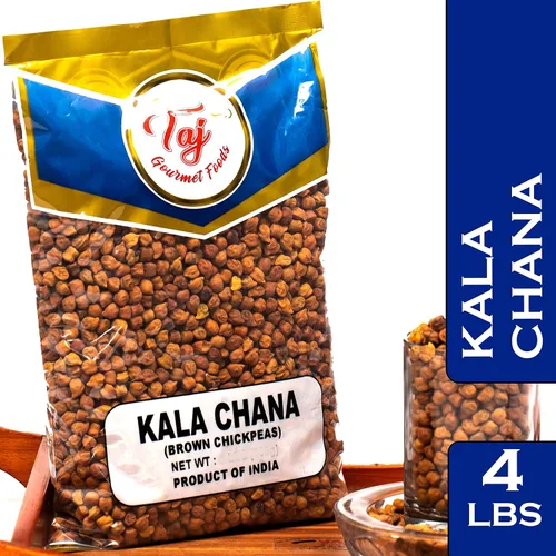 Vista 4 de TAJ Premium Indian Kala Chana, garbanzos desi (4 libras)