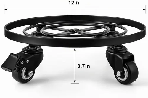 Vista 2 de Carrito para plantas de metal de 14”.