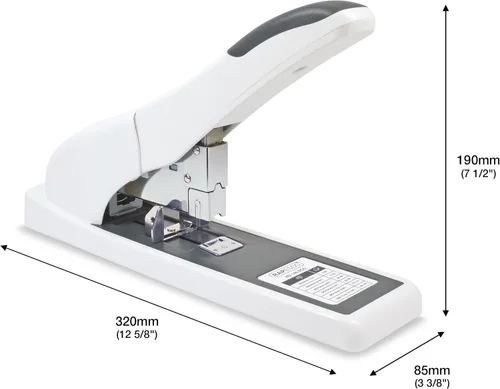 Vista 6 de Rapesco ECO HD-140 - Engrapadora resistente, color blanco suave, 140 hojas (1396)