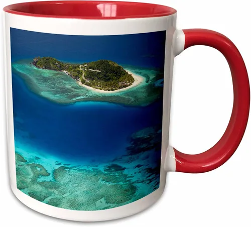 Vista 7 de 3dRose Danita Delimont – Fiji – matamanoa Isla, Arrecife de Coral, Mamanuca Islands, Fiji – oc01 dwa0165 – David Muro – Tazas, Negro/Blanco