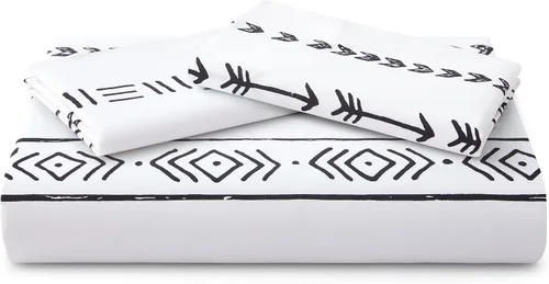Vista 110 de Marina Decoration Juego de funda de edredón de 3 piezas con 2 fundas de almohada, diseño de rayas negras y grises, tamaño doble/matrimonial