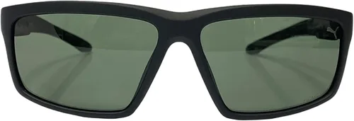 Vista 2 de Puma Spark PU0324S 004 - Lentes de sol polarizados con marco negro mate ideales para conducir pesca ciclismo y correr negro verde y negro 54 18 145