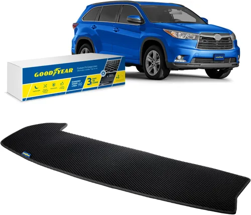 Vista 14 de Goodyear Forro de tapete de carga de ajuste personalizado para Honda CR-V 2012-2016 – Forro de maletero resistente, forma de diamante, equipaje