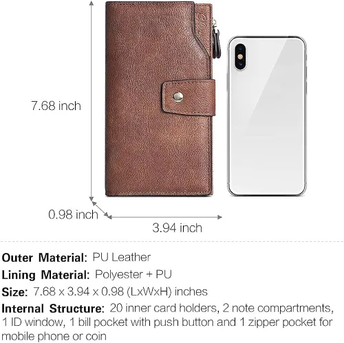 Vista 5 de CLUCI Crossbody Bolsas para mujeres pequeño bolso de cuero paquetes con cera de aceite carteras de cuero para mujeres grandes embrague