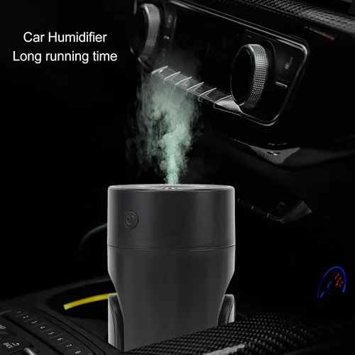 Vista 4 de Mini humidificador portátil, humidificador de aire silencioso, pequeño humidificador de niebla fría, humidificador de escritorio USB para automóvil