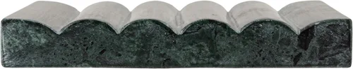 Vista 4 de Creative Co-Op Jabonera de mármol tallada a mano, verde