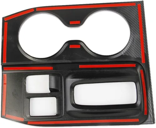 Vista 6 de crosselec Consola Central de Fibra de Carbono Panel de Cambio de Marchas Soporte de Taza Cubierta de Embellecedor Accesorios para Honda Pilot