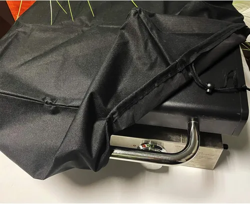 Vista 5 de Bolsa de transporte de 17 pulgadas y cubierta para parrilla Blackstone de 17 pulgadas con capucha, cubierta de poliéster 600D resistente, piezas