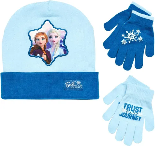 Vista 15 de Disney Girls' Mitten and Glove Set Azul (Blue Glove)